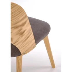 CADIZ Spisebordsstol, Naturlig / Grå