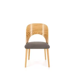 CADIZ Spisebordsstol, Naturlig / Grå