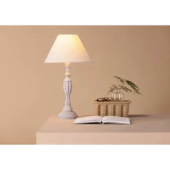 Caen Bordlampe - Beige og Lysegrå