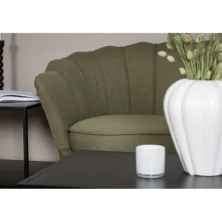 Calais 3 personers Sofa - Sort og Grøn