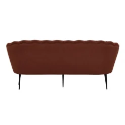 Calais 3 personers Sofa - Sort og - Rød