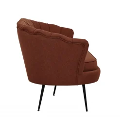 Calais 3 personers Sofa - Sort og - Rød