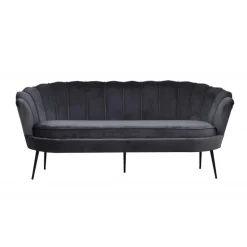 Calais 3 personers Sofa - Sort og Mørkegrå