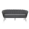 Calais 3 personers Sofa - Sort og Grå