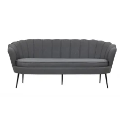 Calais 3 personers Sofa - Sort og Grå