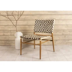 Calapan Lounge Stol - Beige,Sort,Brun