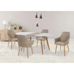 CALIBER Spisebord med udtræk 160-200 cm