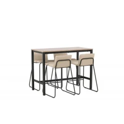 Camden t Spisebordssæt - Beige og Valnød