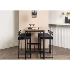 Camden t Spisebordssæt - Sort og Valnød