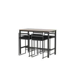 Camden t Spisebordssæt - Sort og Valnød