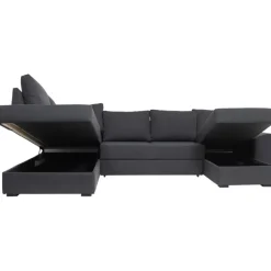 Canapé U-Sovesofa højrevendt - Koksgrå Inari 95