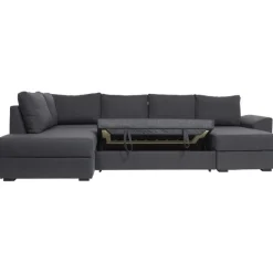 Canapé U-Sovesofa højrevendt - Koksgrå Inari 95