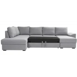 Canape U-Sovesofa højrevendt - Lysegrå Inari 91