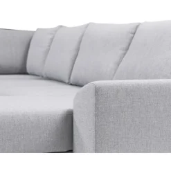 Canape U-Sovesofa højrevendt - Lysegrå Inari 91