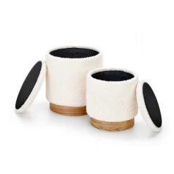 CANCUN sæt af to farver: Creme / Natur