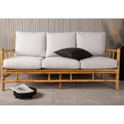 Cane 3 personers Have Sofa - Lysegrå,Natur