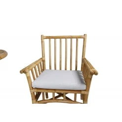 Cane Rundt Spisestuesæt - Natur,Sand