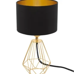 Carlton bordlampe - Guld/Sort