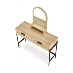 CARMEN konsolbord, Naturlig / Sort