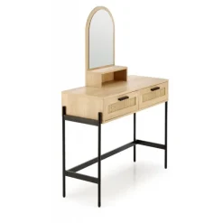 CARMEN konsolbord, Naturlig / Sort