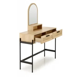 CARMEN konsolbord, Naturlig / Sort