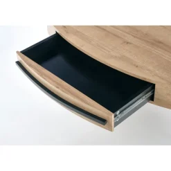 CAROLINA sofabord, gylden eg / Sort