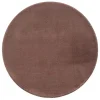 Catwalk Rund Vaskbart tæppe Ensfarvet - Brun