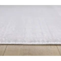 Catwalk Rund Vaskbart tæppe Ensfarvet - Creme