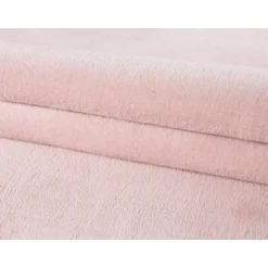 Catwalk Rund Vaskbart tæppe Ensfarvet - Rosa