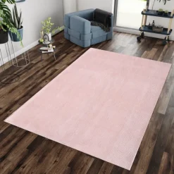 Catwalk Vaskbart Tæppeløber Ensfarvet - Rosa