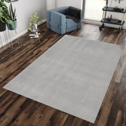 Catwalk Vaskbart Tæppeløber Ensfarvet - Sølv