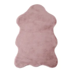 Caty Børnetæppe imiteret Fåreskind - Rosa