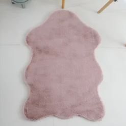 Caty Børnetæppe imiteret Fåreskind - Rosa