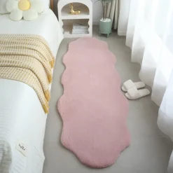 Caty Børnetæppe imiteret Fåreskind - Rosa