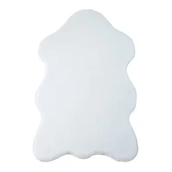 Caty Børnetæppe imiteret Fåreskind - Hvid