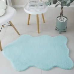 Caty Børnetæppe imiteret Fåreskind - Mynte