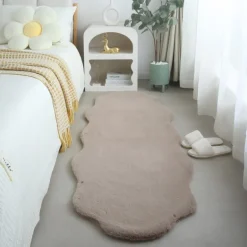 Caty Børnetæppe imiteret Fåreskind - Beige