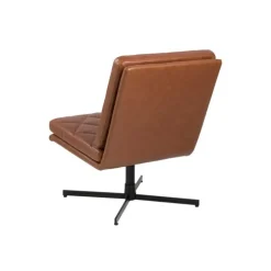 Cazar drejestol - Brun tekstillæder