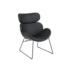 Cazar lænestol - sort PU læder