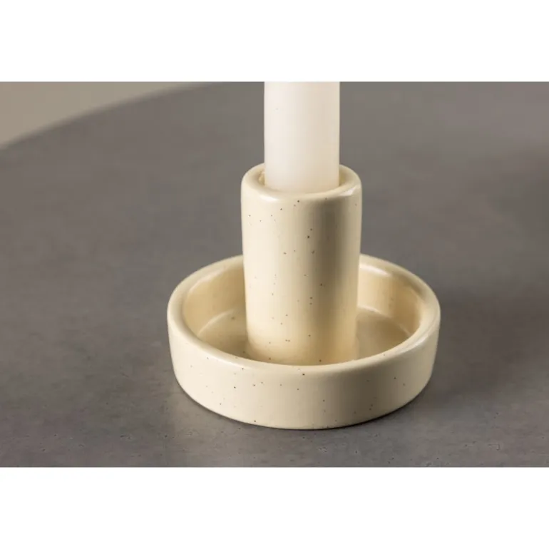 Ceco Lysestage - Beige og Sort