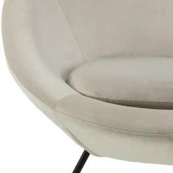 Center lounge stol brun stof