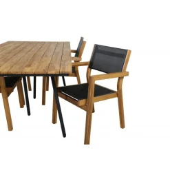 Chan Loungesæt - Havemøbelsæt - Sort,Natur