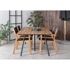 Chan Loungesæt - Havemøbelsæt - Sort,Natur