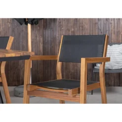 Chan Loungesæt - Havemøbelsæt - Sort,Natur