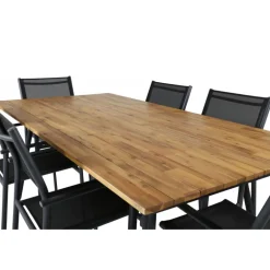 Chan Loungesæt - Havemøbelsæt - Sort,Natur