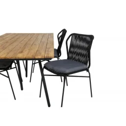 Chan Loungesæt - Havemøbelsæt - Sort,Natur