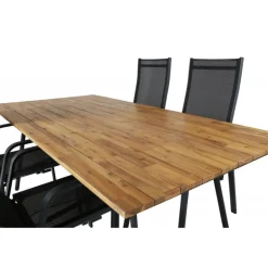 Chan t Loungesæt - Havemøbelsæt - Sort,Natur