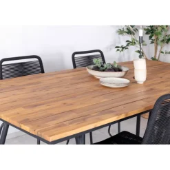 Chan t Loungesæt - Havemøbelsæt - Sort,Natur