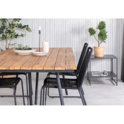 Chan t Loungesæt - Havemøbelsæt - Sort,Natur