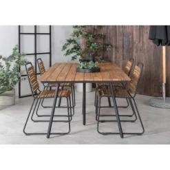 Chan t Loungesæt - Havemøbelsæt - Sort,Natur